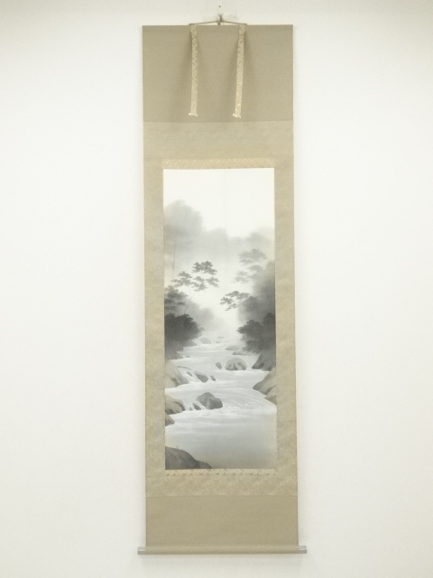 近藤清風 彩色山水 掛け軸 【公式通販】